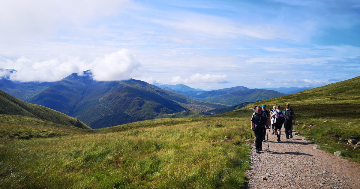 vandring upp Ben Nevis