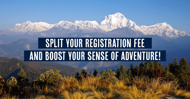 Split Your Registration Fee with our Challenge Booster Scheme
